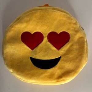 Heart Eyes Emoji Stuffed Pillow